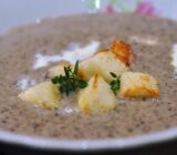 Receta de sopa de puré de champiñones